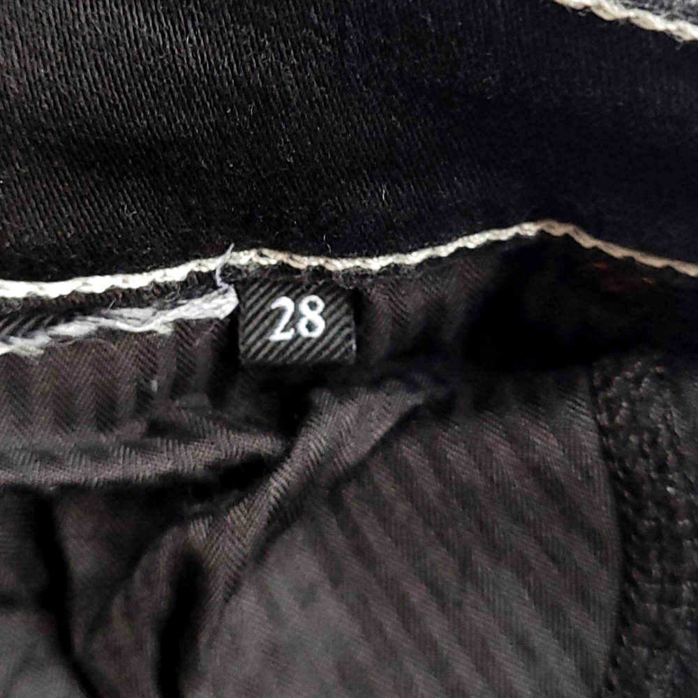 7 for All Mankind black ankle super skinny crop jeans 28 - Picture 14 of 15